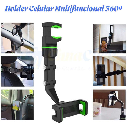 Soporte Celular Multifuncional 360º – Estudia, Cocina y Conduce con Manos Libres