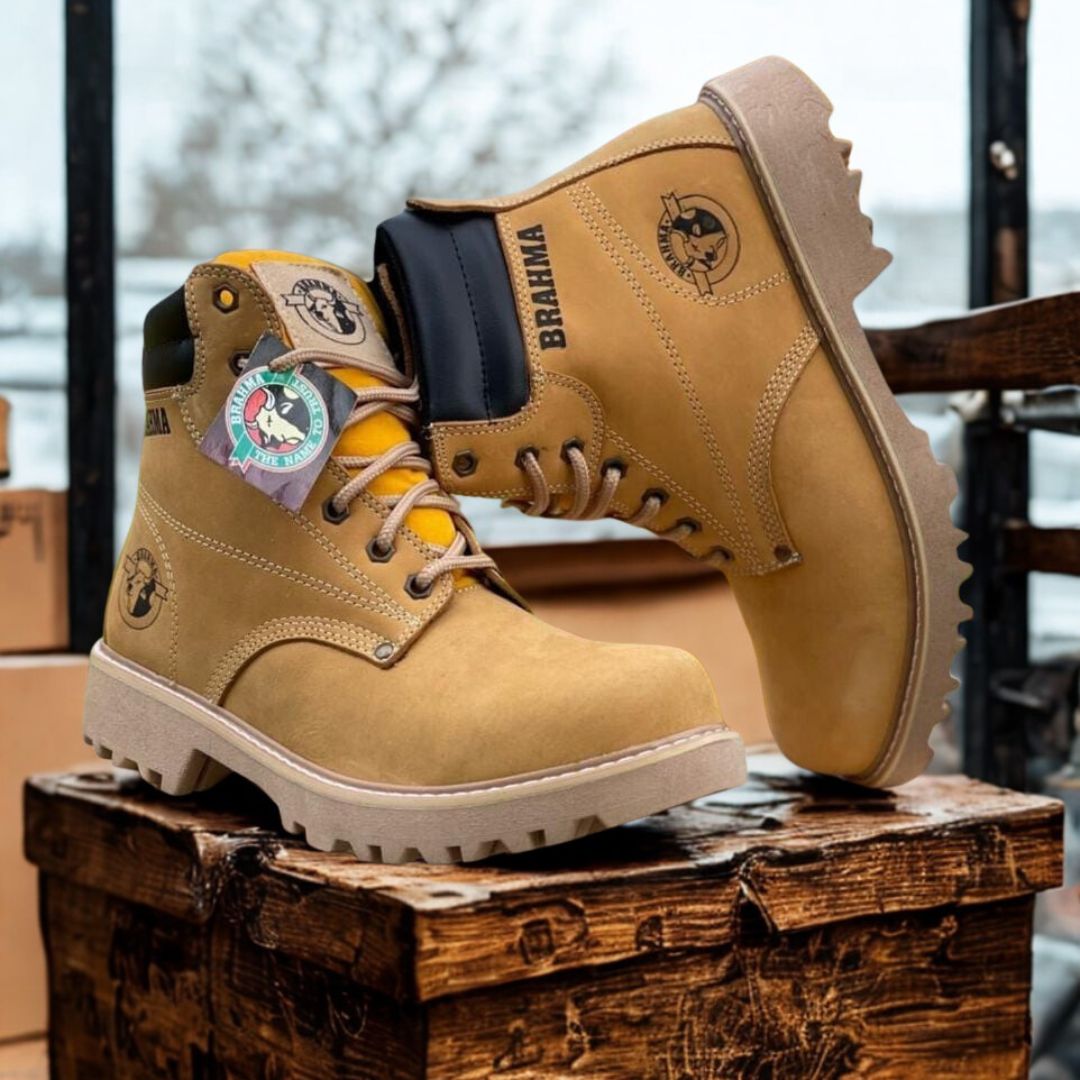 Bota Brahma Premium Cuero Legítimo – Resistencia Total