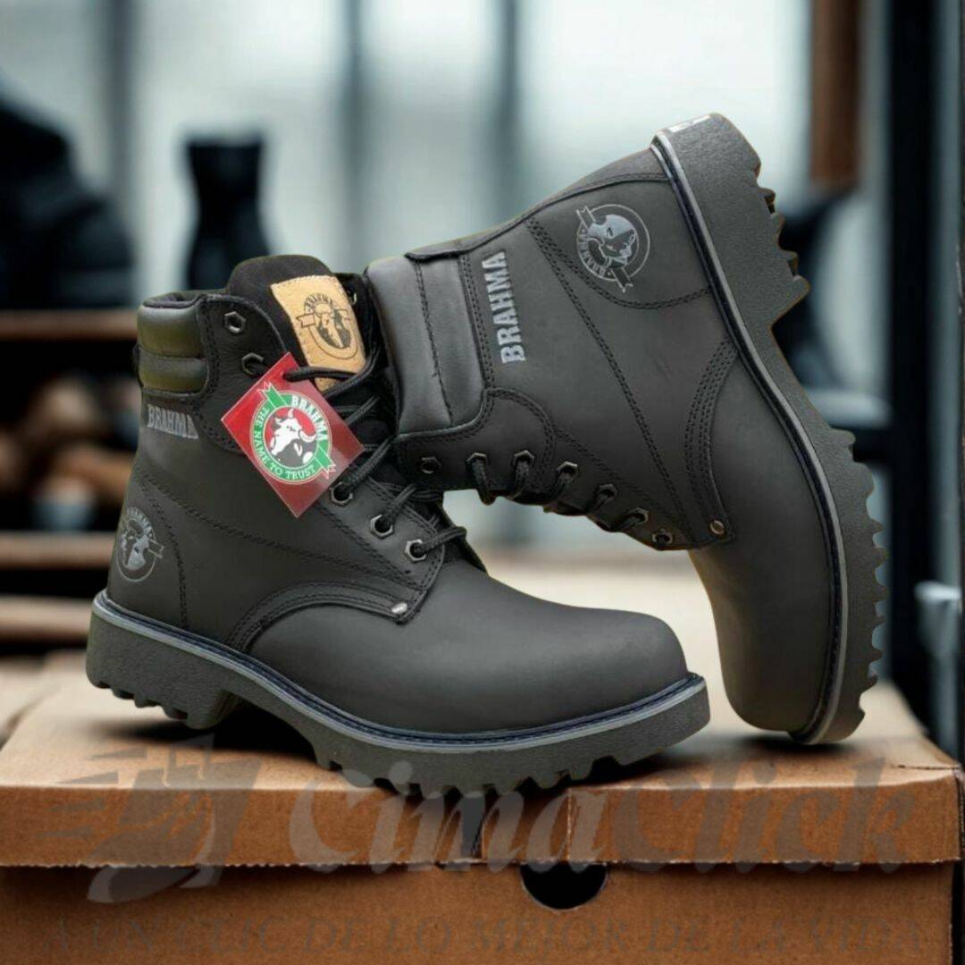 Bota Brahma Premium Cuero Legítimo – Resistencia Total