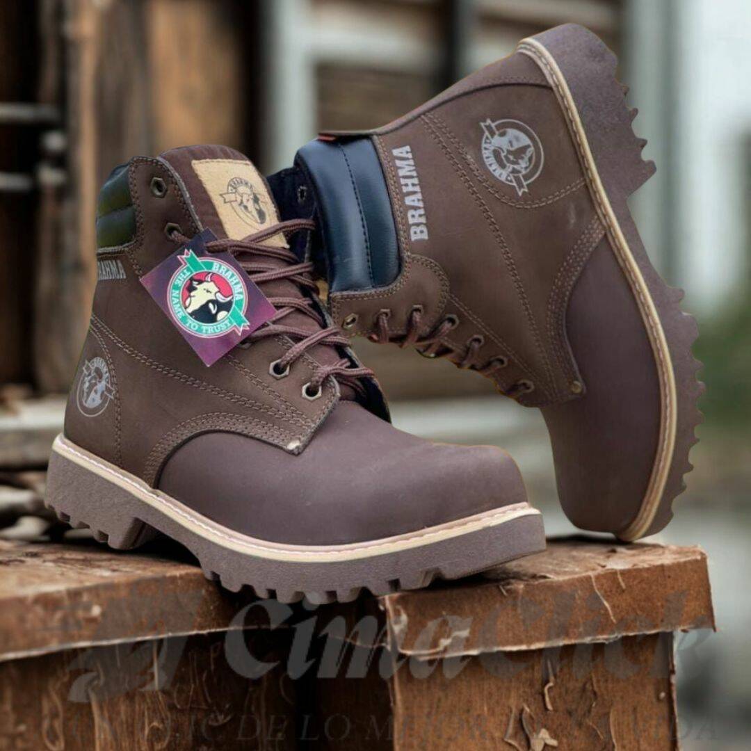 Bota Brahma Premium Cuero Legítimo – Resistencia Total