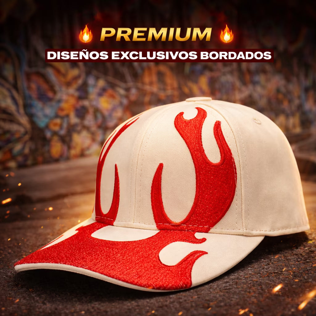 Gorra Urban Flame Edition 🔥 Diseños Exclusivos Bordados
