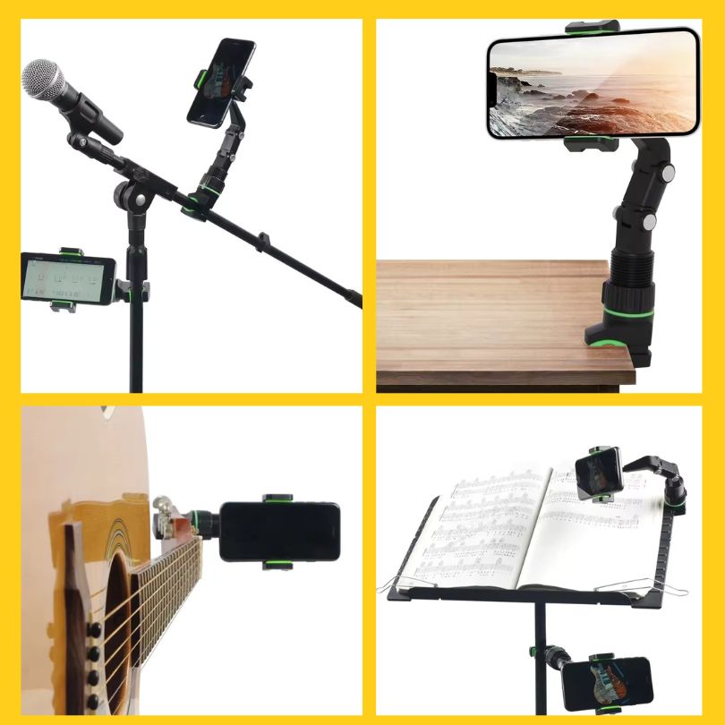 Soporte Celular Multifuncional 360º – Estudia, Cocina y Conduce con Manos Libres