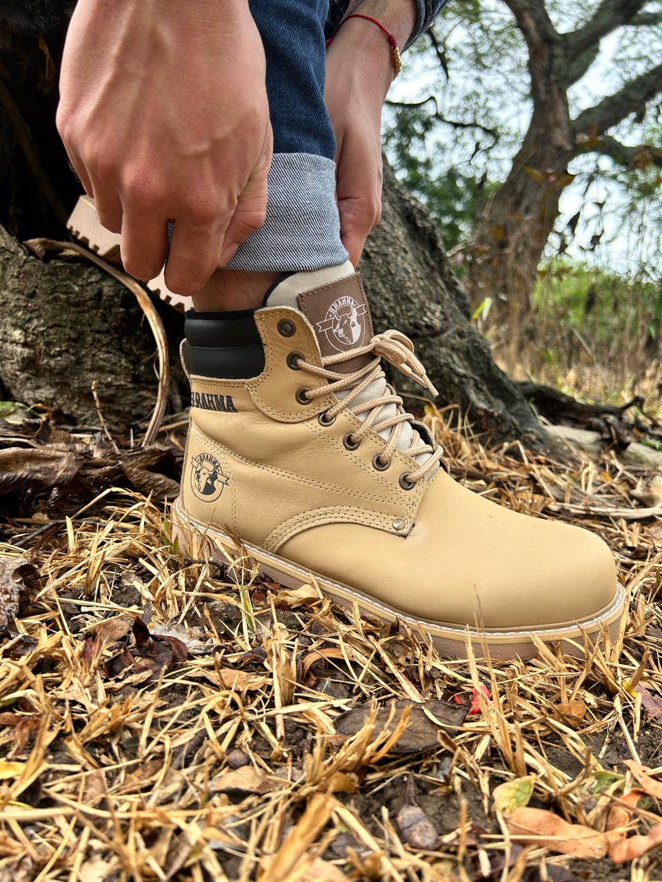 Bota Brahma Premium Cuero Legítimo – Resistencia Total