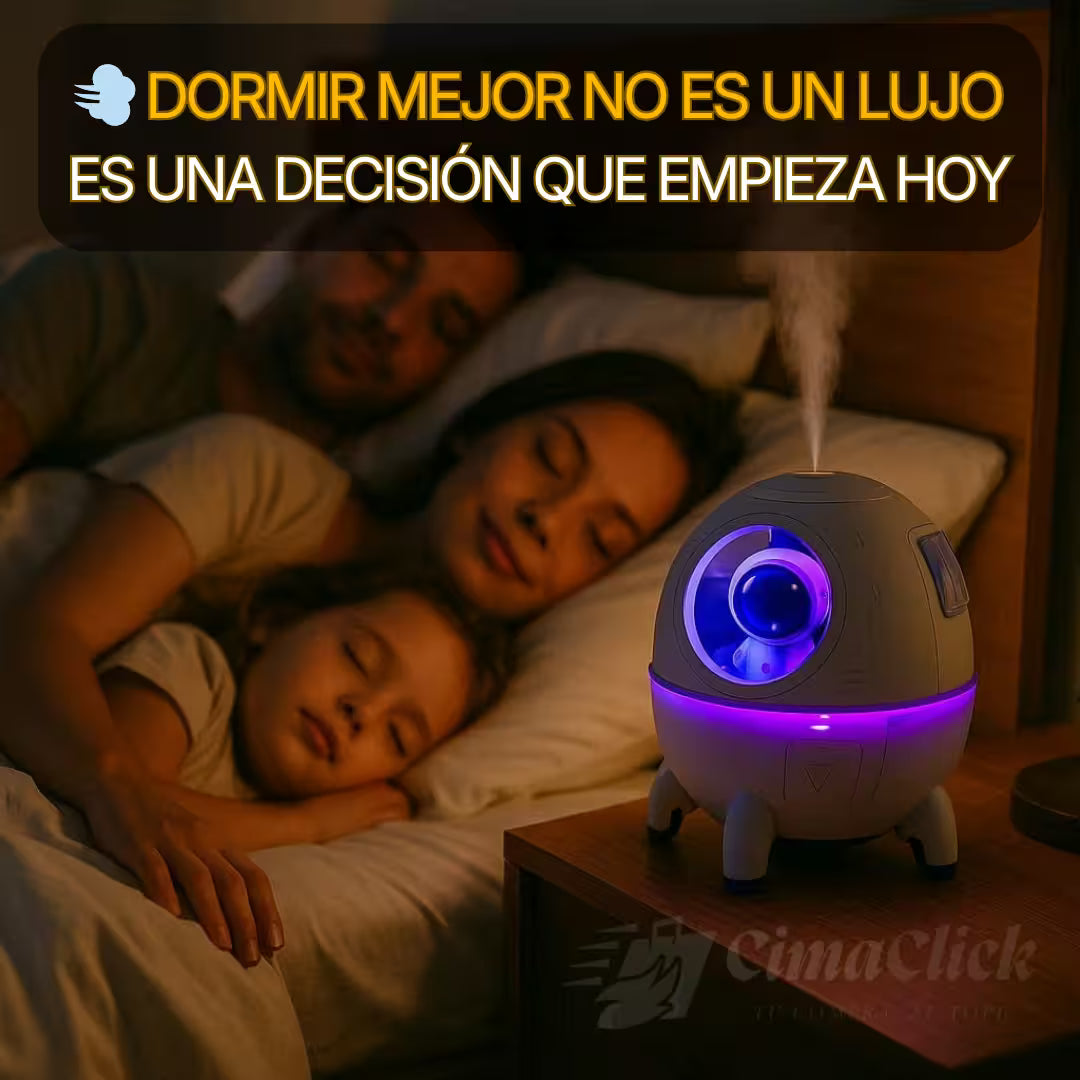 Humidificador Astronauta — Aire más Humedo, Sueño Profundo y Respiración Fácil