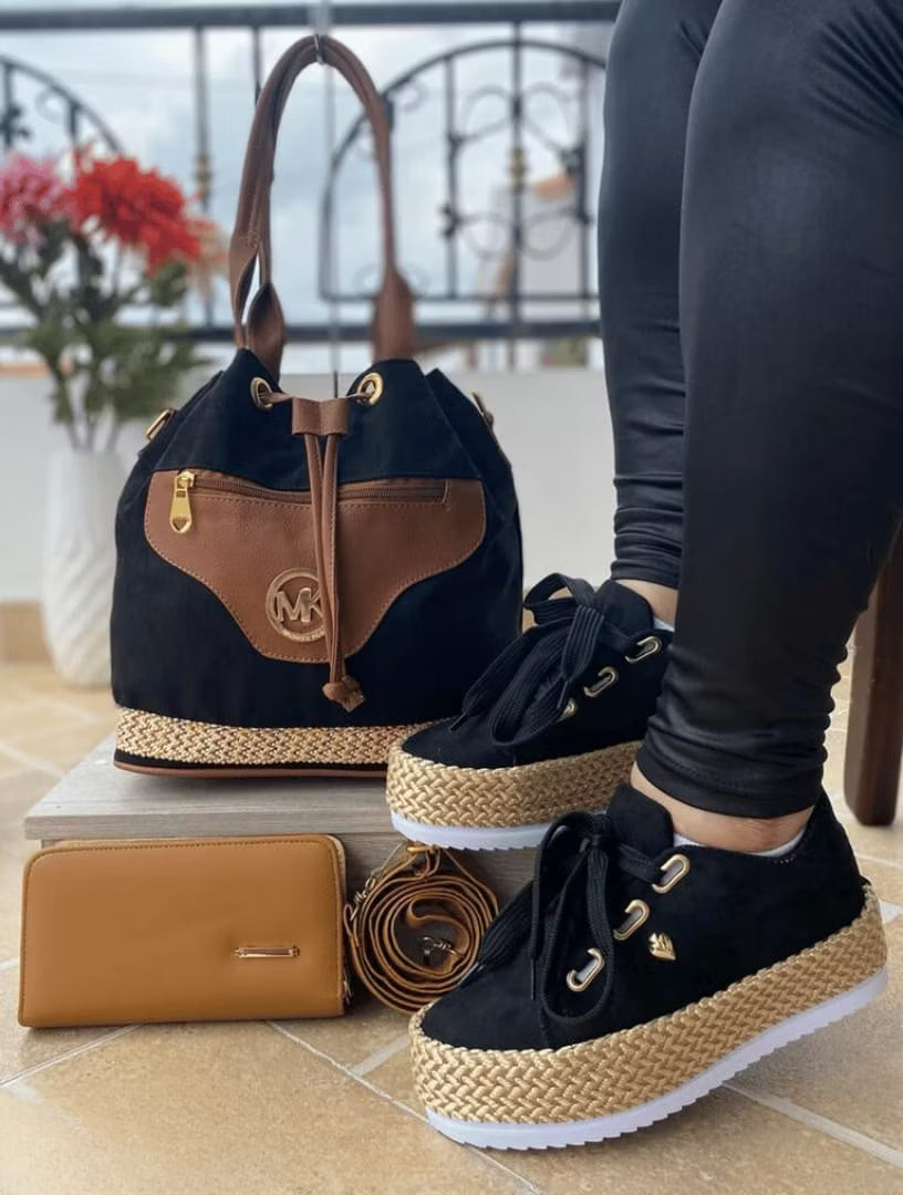 Colección Bella Urbana - Set Bolso + Tenis + Billetera