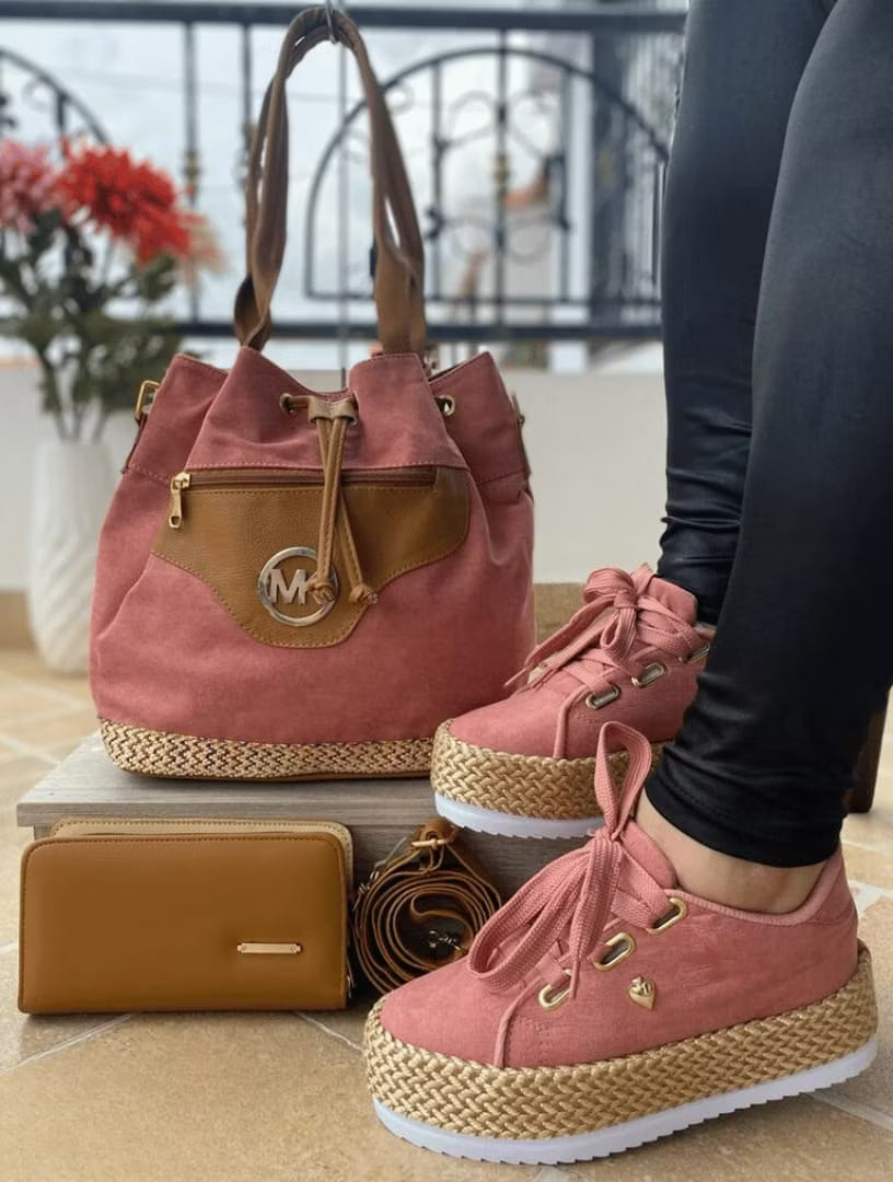 Colección Bella Urbana - Set Bolso + Tenis + Billetera