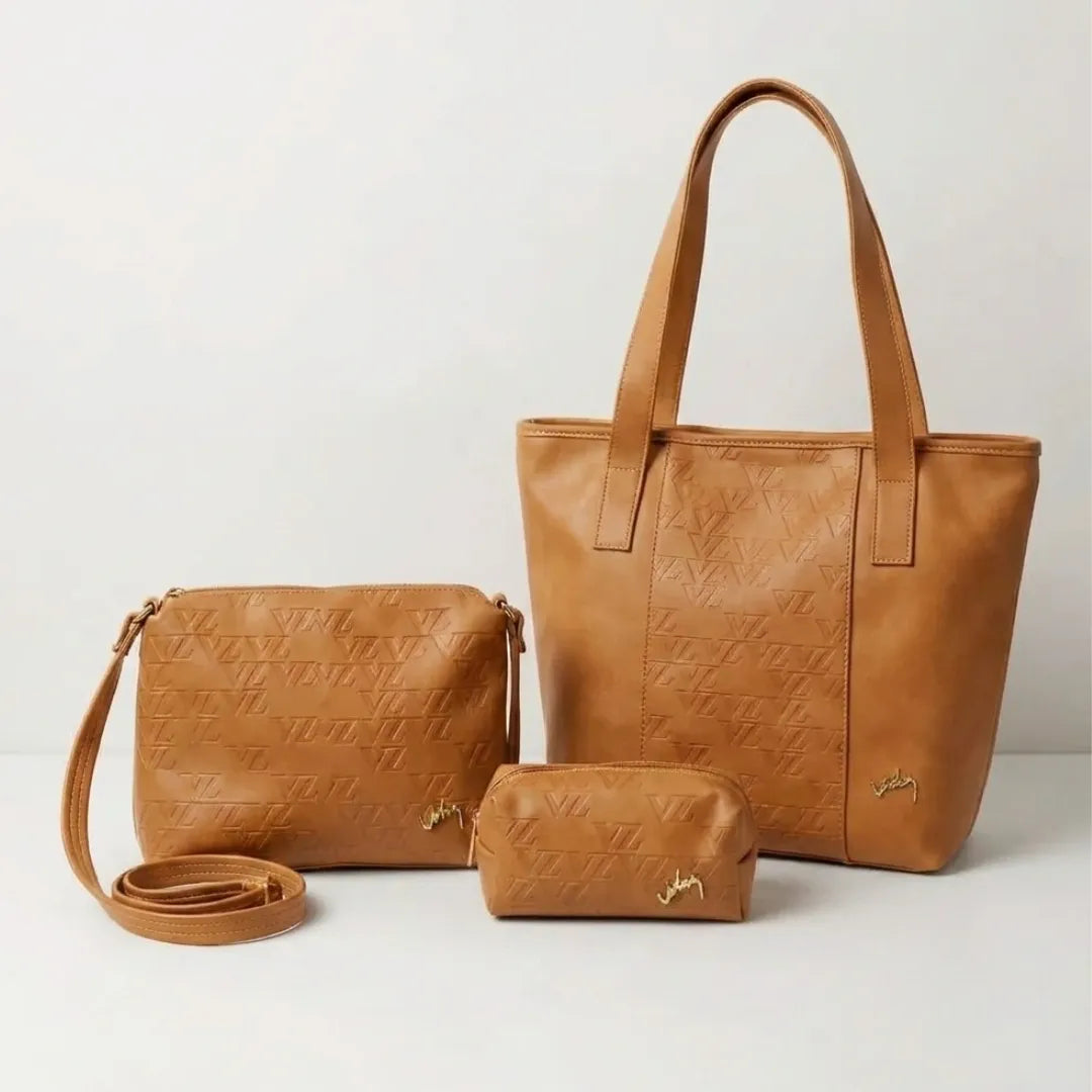Kit de 3 Carteras de cuero Velez Milano