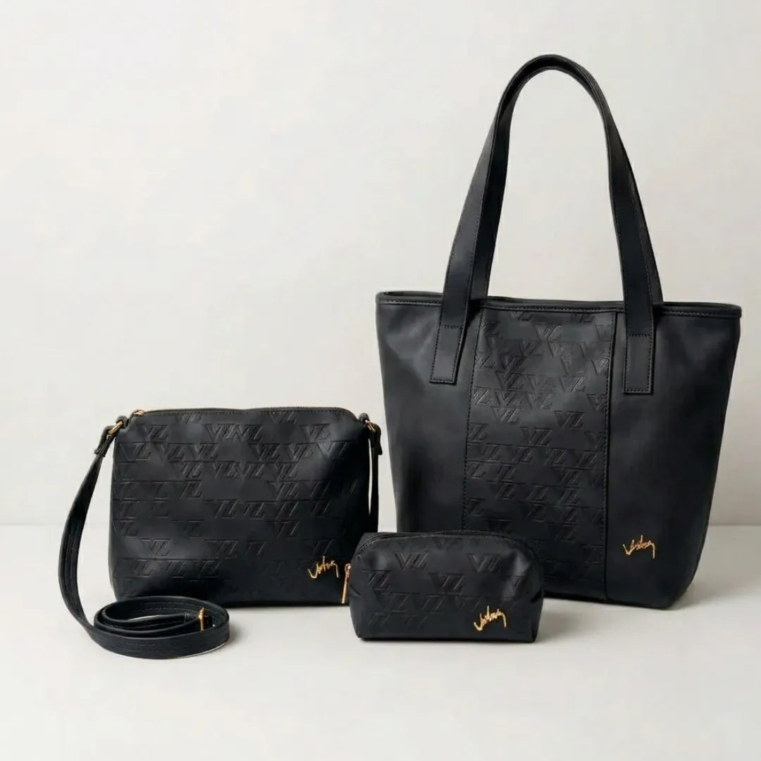 Kit de 3 Carteras de cuero Velez Milano