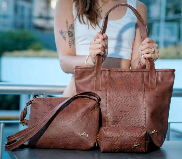 Kit de 3 Carteras de cuero Velez Milano