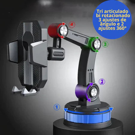 Soporte Celular 3-en-1 con Ventosa Súper Fuerte – No se Suelta