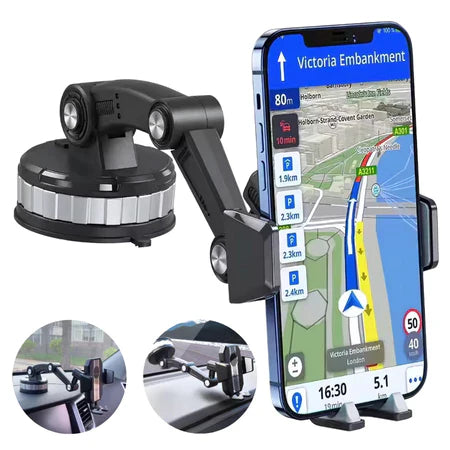 Soporte Celular 3-en-1 con Ventosa Súper Fuerte – No se Suelta