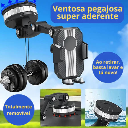 Soporte Celular 3-en-1 con Ventosa Súper Fuerte – No se Suelta
