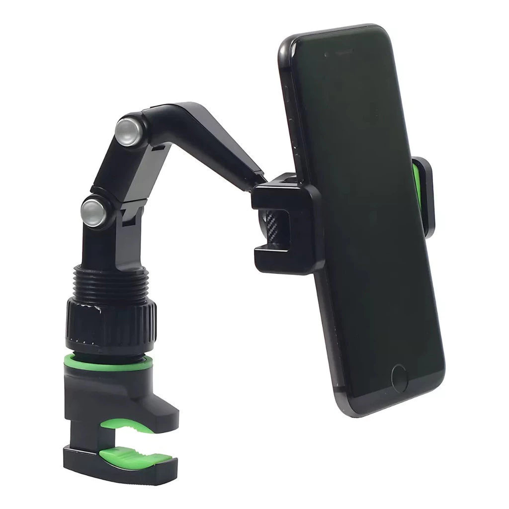 Soporte Celular 360° para Retrovisor — Seguridad Real + Uso Multifuncional